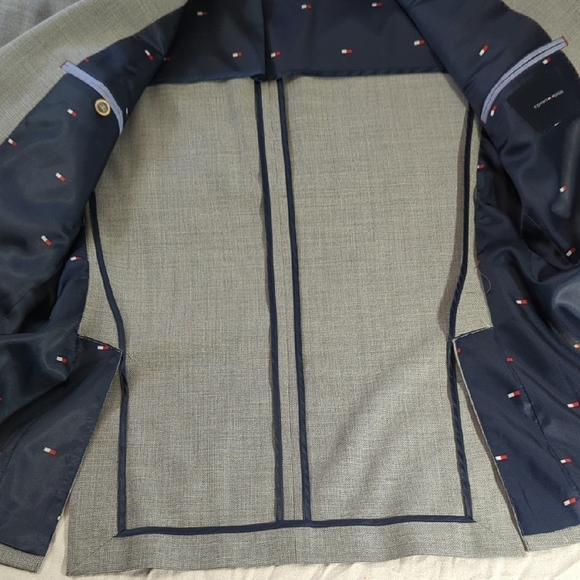 Men's TOMMY HILFINGER Gray Blazer 40L AMAZING,SHARP DRESSED MAN.. - Picture 9 of 16